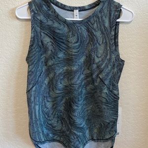 lululemon athletica Blue Swirl Tank Top
